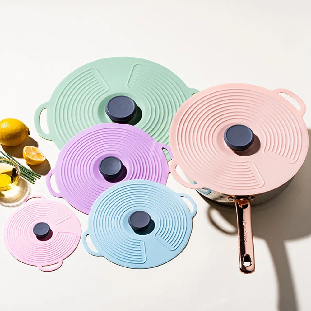 Wiederverwendbarer Silikon-Dehldeckel Universal Abdeckung Frische