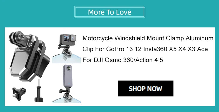 Praktischer Motorradhalter für Action Kameras