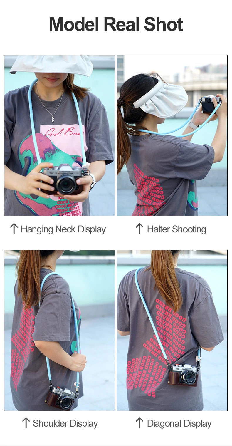 Schultergurt für Kamera passend für verschiedene Marken