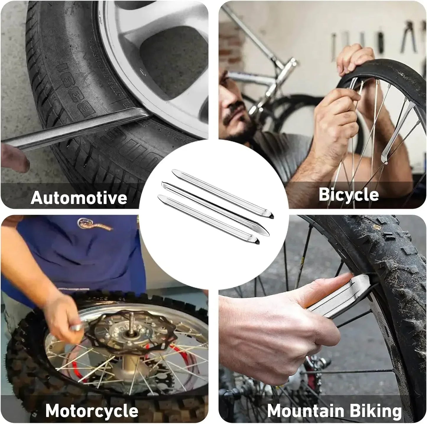 Stahl Reifenmontierhebel für Auto Motorrad Fahrrad Reifenwechsel