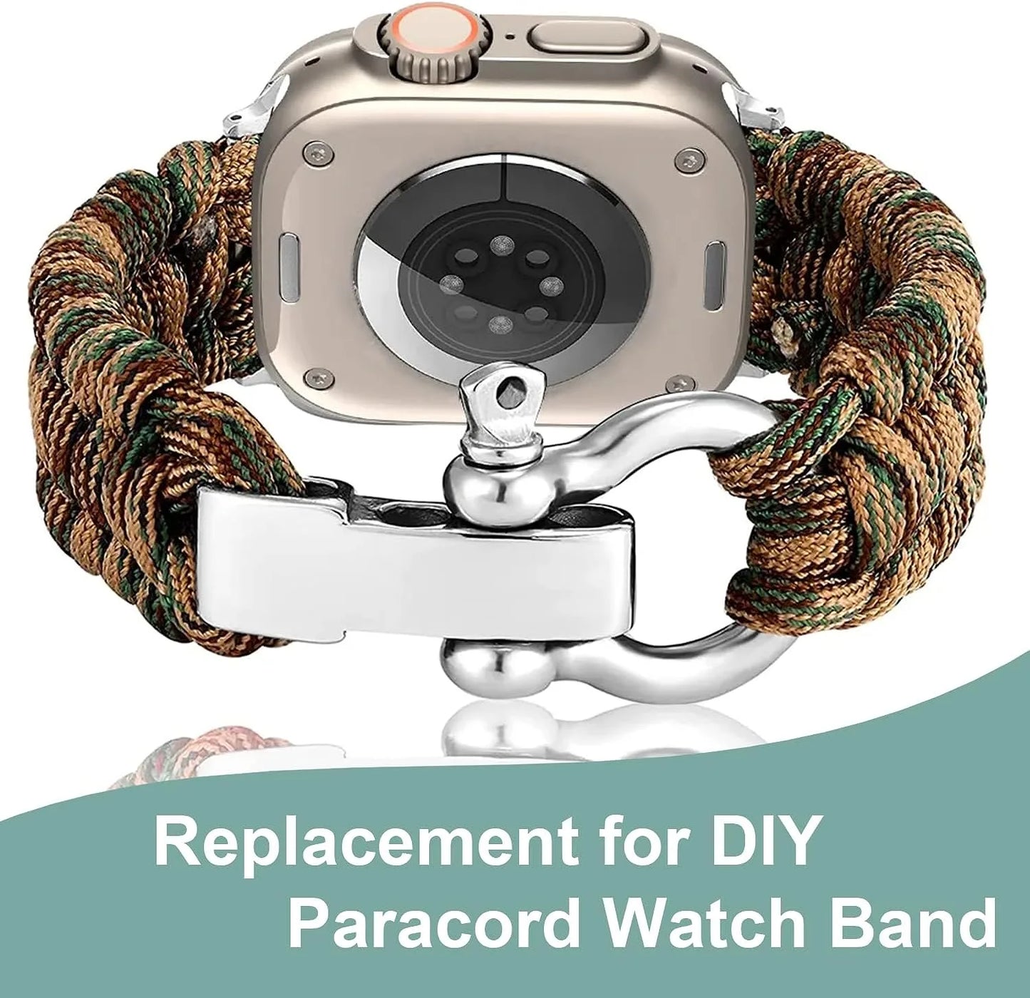 4x Einstellbare Metall Paracord Armband Schnallen für Outdoor Überleben