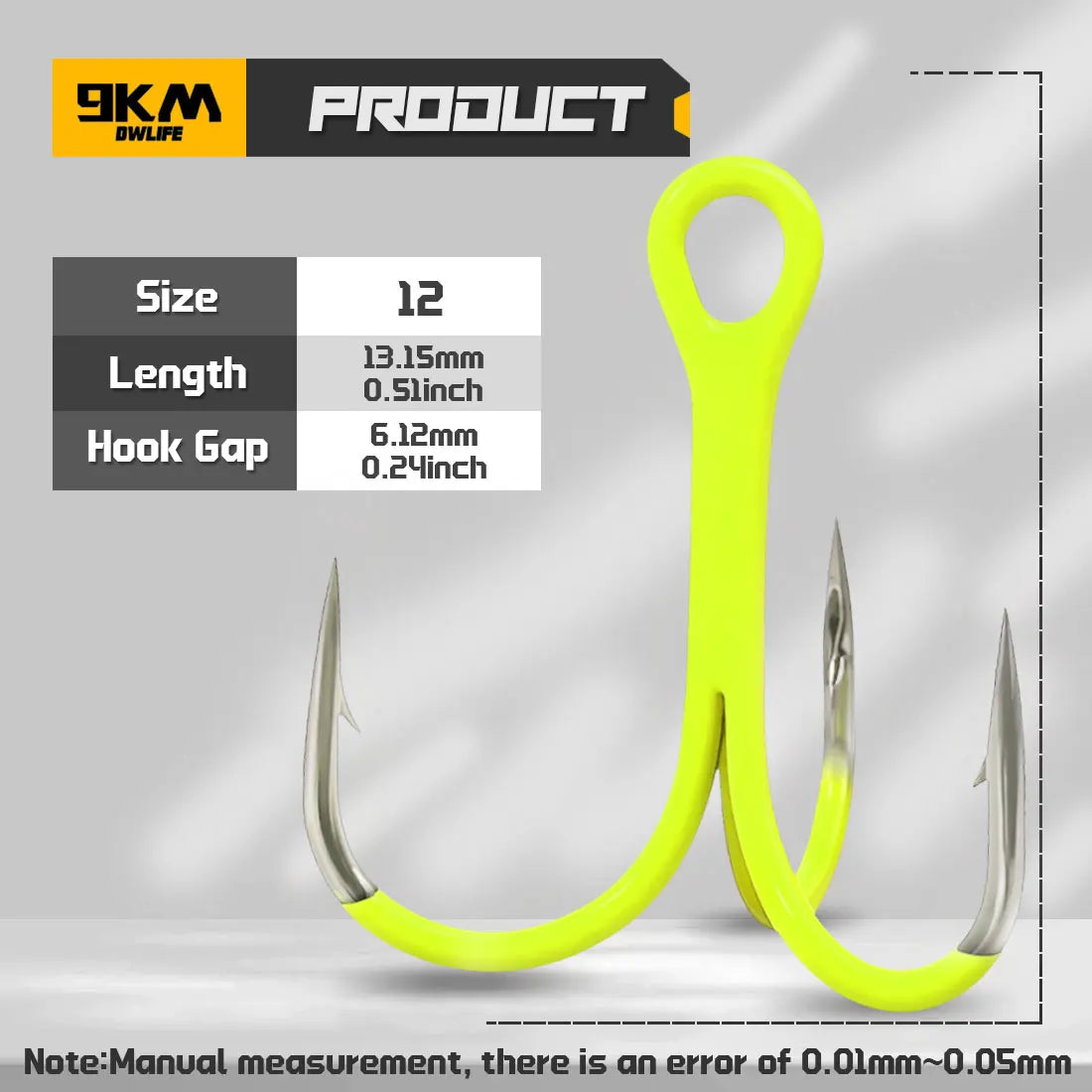 Extra Starke UV Drillinge für Süßwasser Angeln 2X Robust & Fluoreszierend