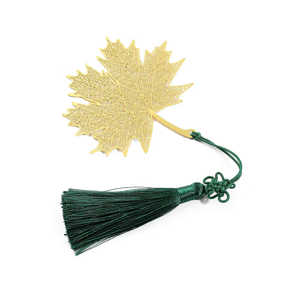 Hohles Messing-Lesezeichen mit Blumenmotiv für Buchliebhaber