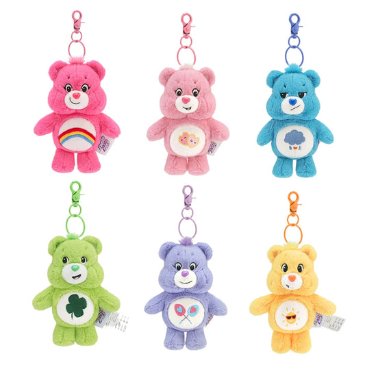 Kawaii Regenbogen Carebears Plüschanhänger mit Sound – süß - weich, ideal Geschenk