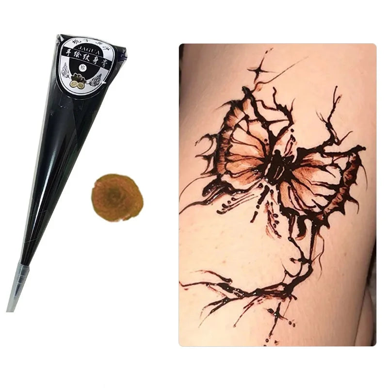 Indische Henna Creme Temporäre Tattoo Paste Semi-permanente Farbe