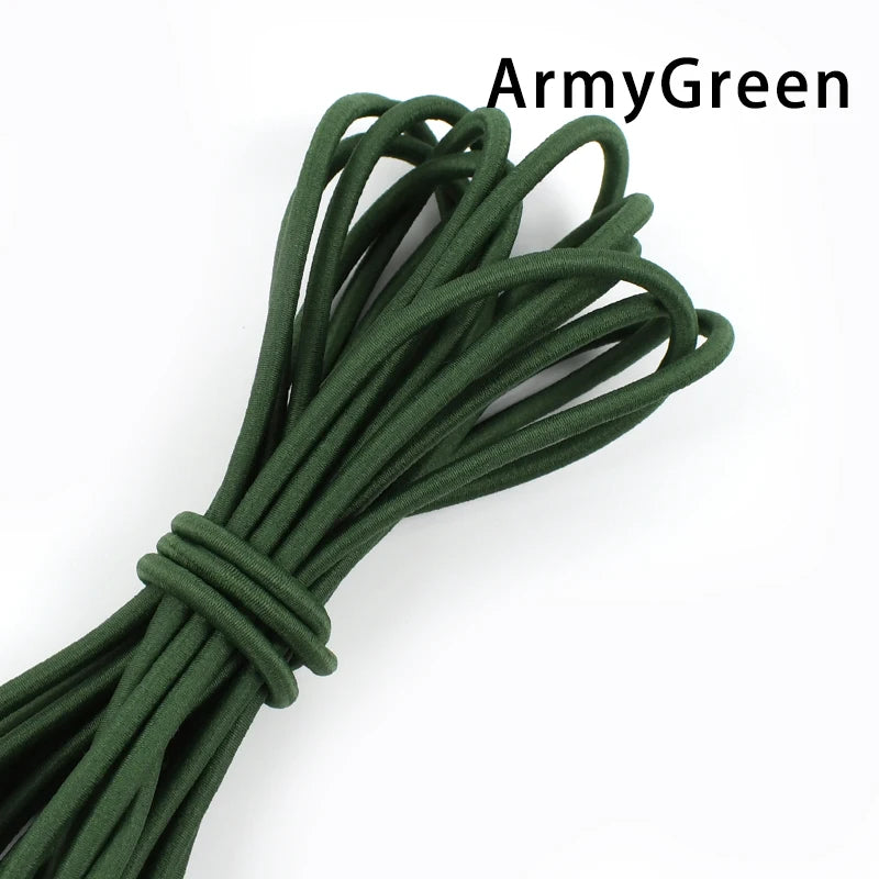 Flexibles 4mm Gummiband für DIY Kleidung, Haarbänder, Nähen