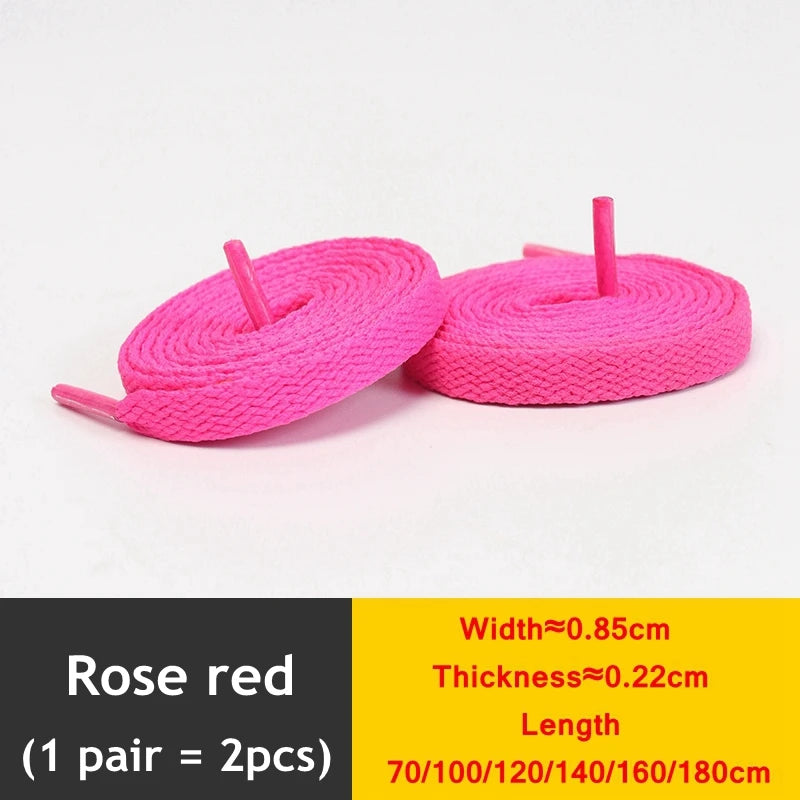 1 Paar flache verdickte Schnürsenkel für High-Top-Sneaker in 25 Farben