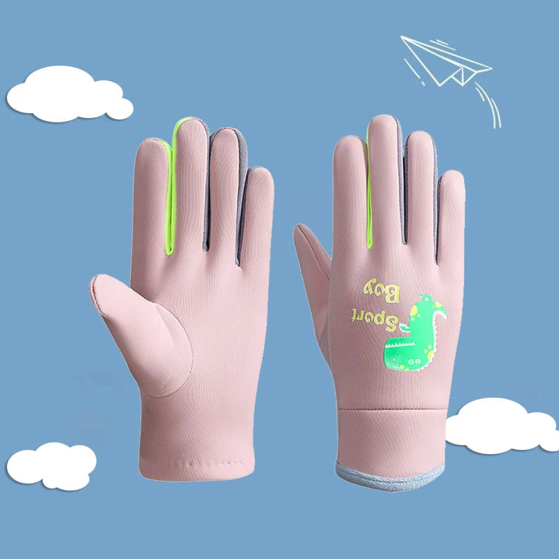 Winter Kinderhandschuhe Vollfinger warm wasserdicht winddicht leuchtend