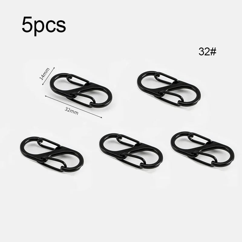 5 Oder 10 Taktische S Typ Karabiner Aluminium Schlüsselbund Camping