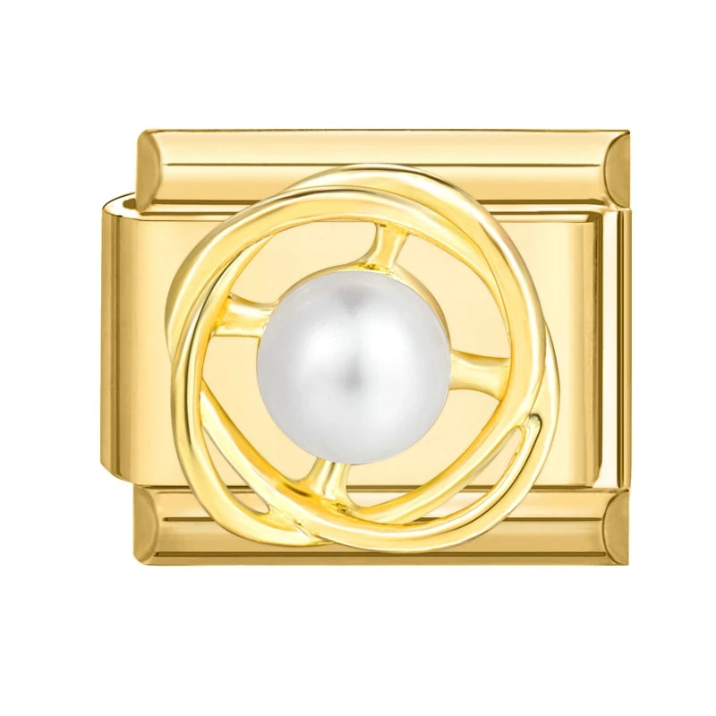 Elegantes Edelstahl Charm Armband mit Zirkon für Frauen