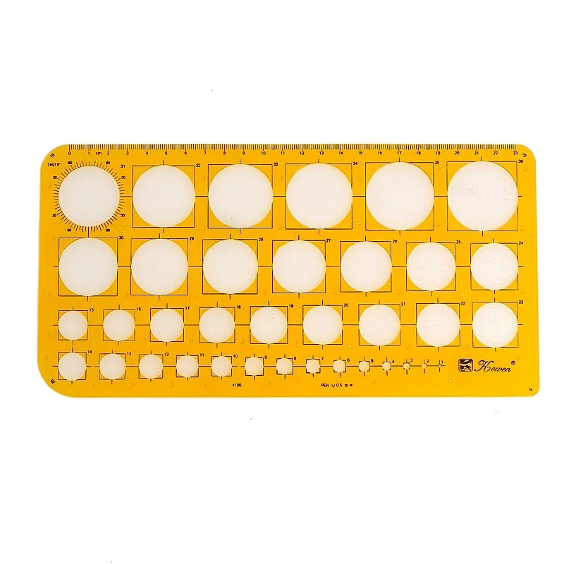 Professionelle Ellipse Zeichnung Vorlage Kunststoff Design Werkzeug