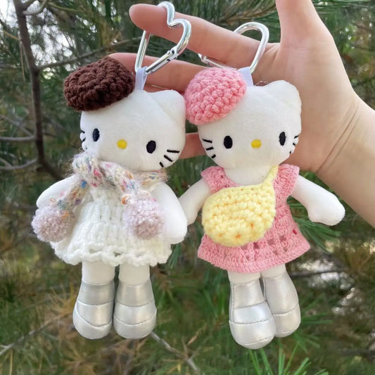16 cm Plüsch-Schlüsselanhänger mit modischem Kuscheltier Anhänger