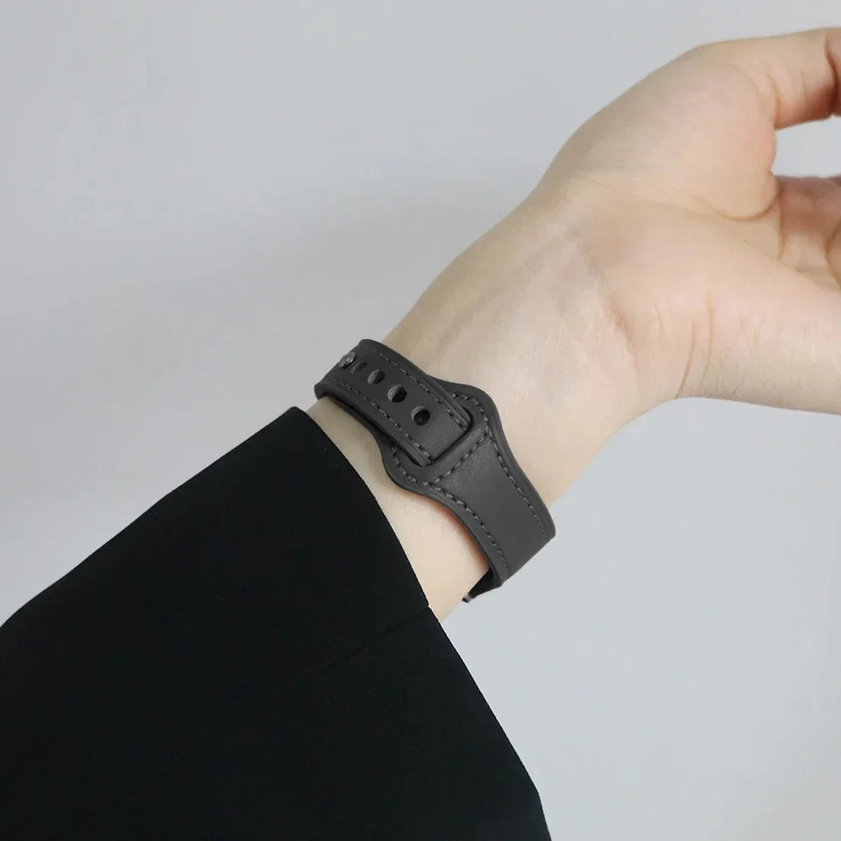 Elegantes Lederarmband für Smartwatch und Fitness Tracker-Yabubestshop