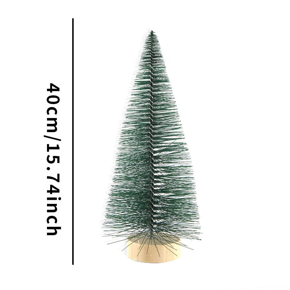 Mini-Weihnachtsbäume und Flaschenbäume für festliche Tischdekoration