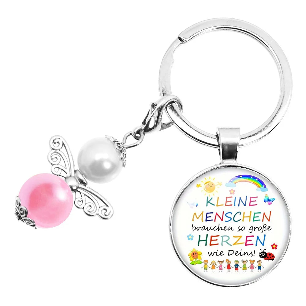 Herz Schlüsselanhänger Geschenk für Betreuer und Pädagogen