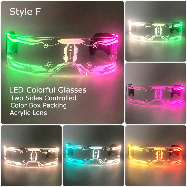 Leuchtende LED Brille mit Farbwechsel für unvergessliche Partys