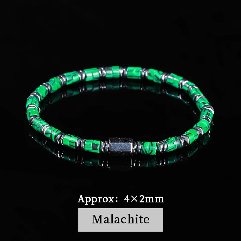 Natürliches Tigerauge Hämatit Armband für Energie und Schutz