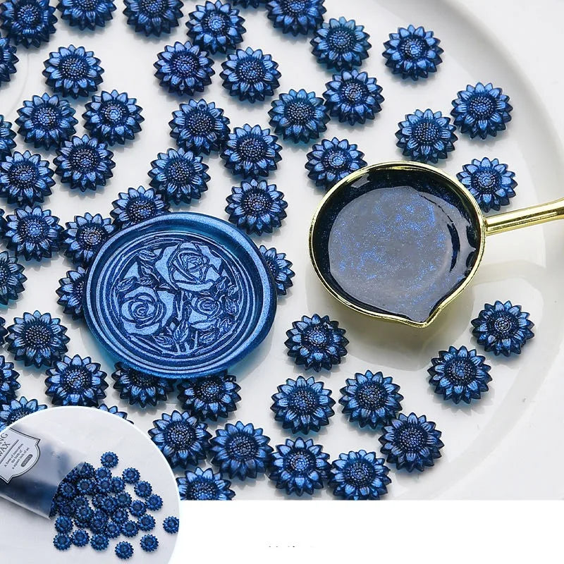 100 Glitzer Wachsperlen für stilvolle Siegel DIY Dekoration