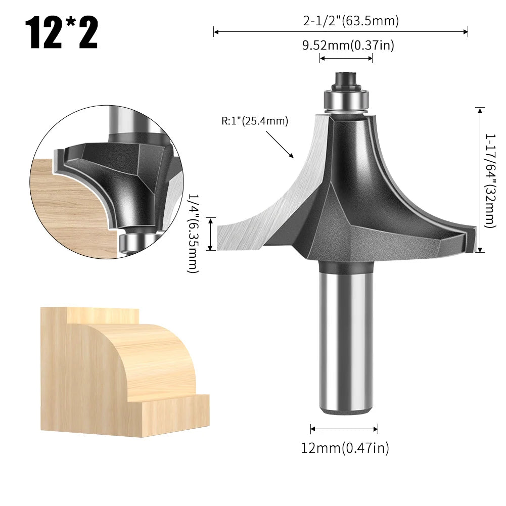 6/12mm Schaft Nut Schneiden Linie Router Bit für Holzbearbeitung