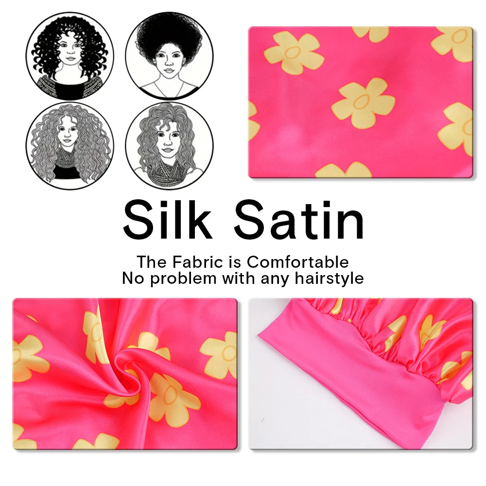 Atmungsaktive Schlafmütze mit Frucht und Tiermotiv für alle Haartypen