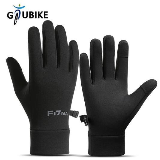 Winter-Fahrradhandschuhe Herren Damen wasserdicht warm Touchscreen M-XL