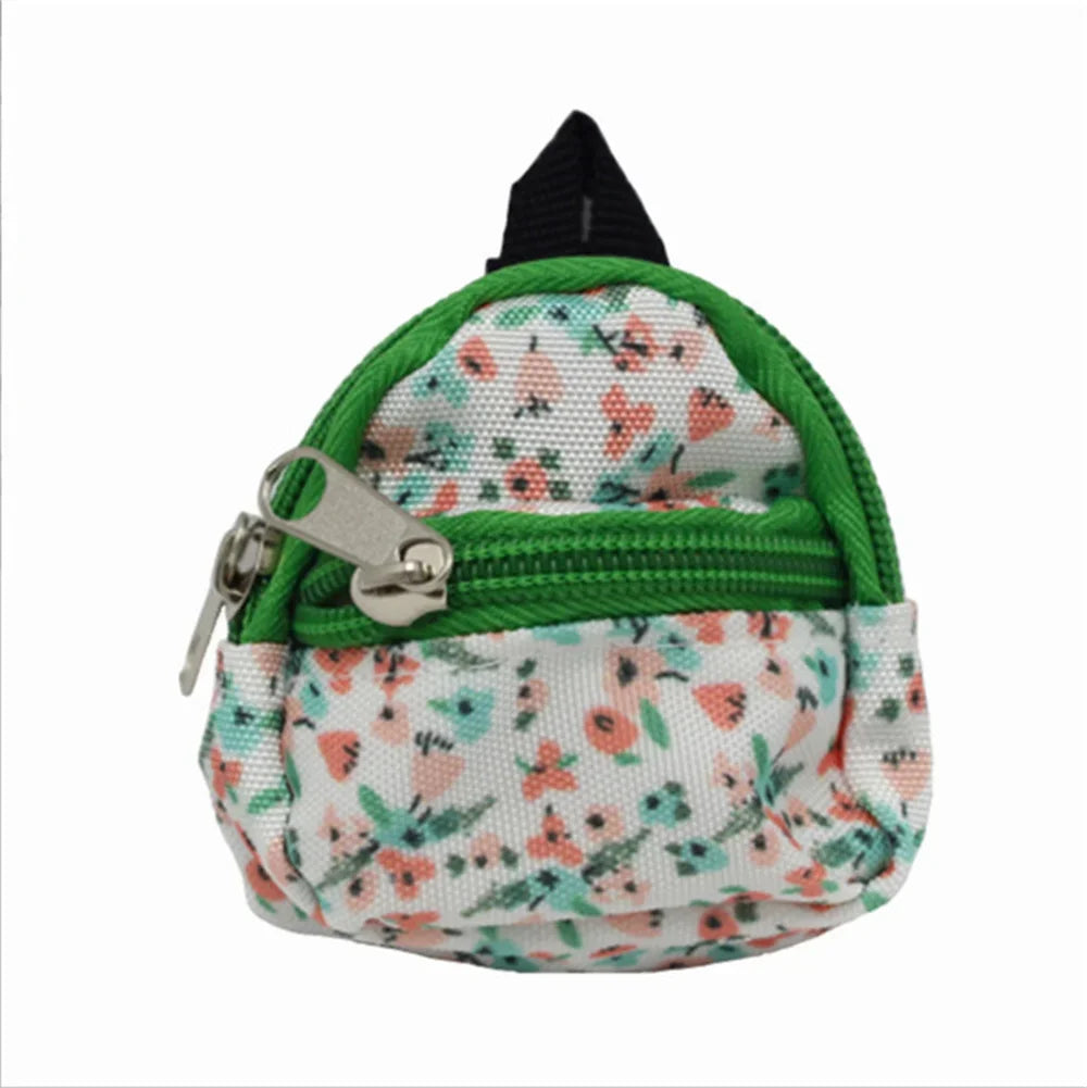 Mini Rucksack Schlüsselanhänger mit Geldbörse und Reißverschluss unisex