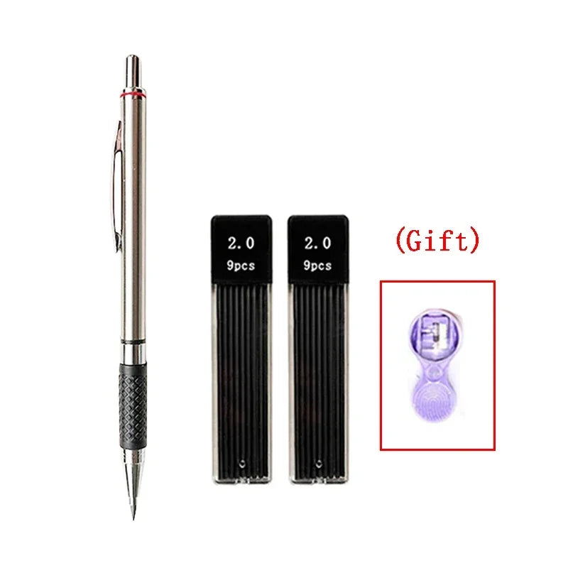 Druckbleistifte Set 2.0 mm für Skizzen und Studentenbedarf