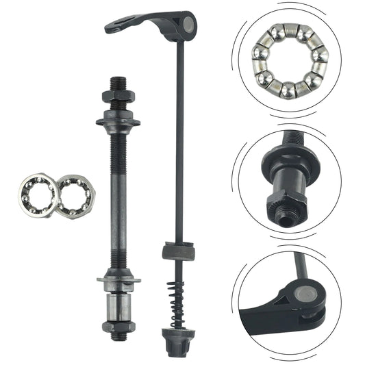 Stahl Fahrrad Schnellspanner Set MTB – Vorder- und Hinterachse QR 108/145mm