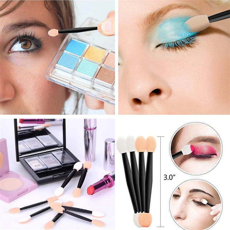 Praktische Einweg Lidschattenapplikatoren im 50er Set für präzises Make Up