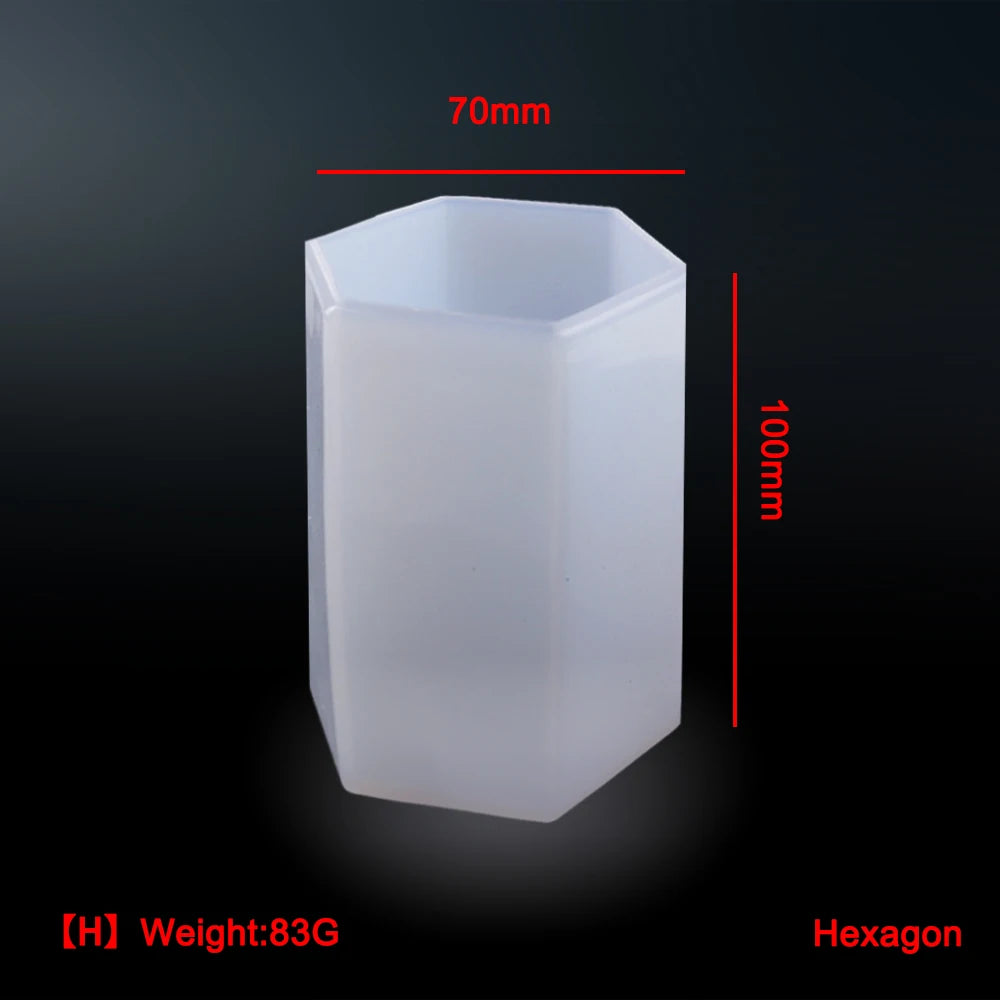 Vielseitige Silikonform für DIY Epoxidharz Kerzen und Schmuck 10 Stil