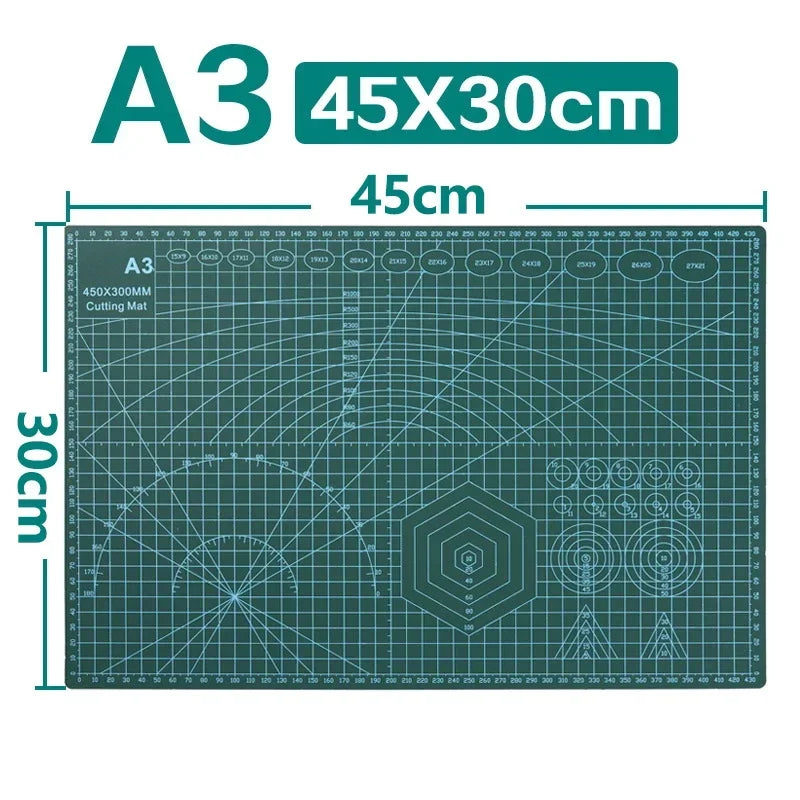 Selbstheilende doppelseitige Schneidematte A3 A4 PVC Bastelunterlage