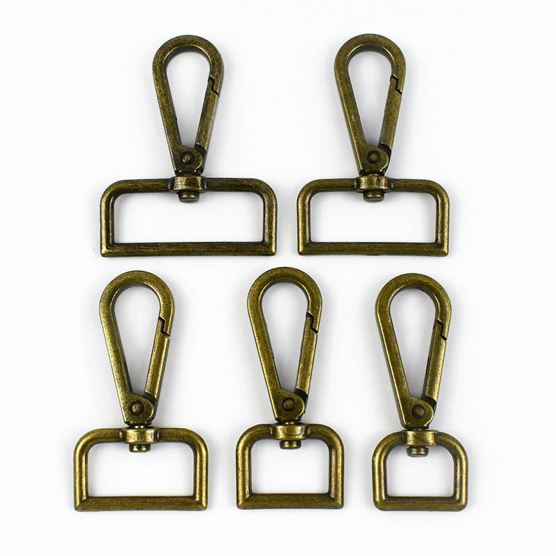 Metall Karabiner Schnallen Set 20-50mm für Tasche Gurt DIY drehbarer Clip