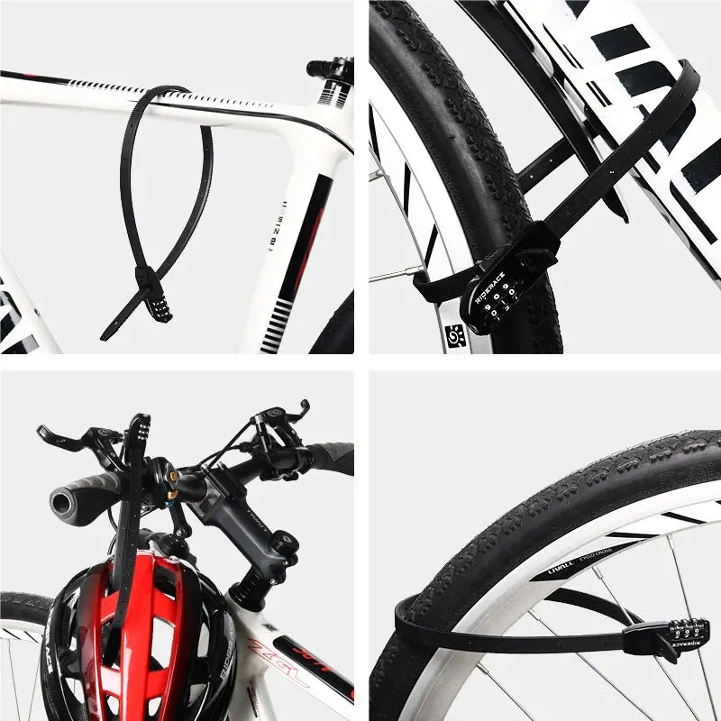 Flexibles 3-stelliges Stahl-Kabelschloss, 56 cm – sicherer Diebstahlschutz fürs Bike