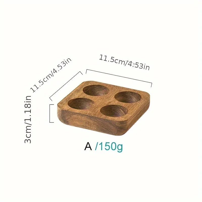 Moderne Eier-Aufbewahrungsbox aus Holz mit mehreren Fächern für Küche