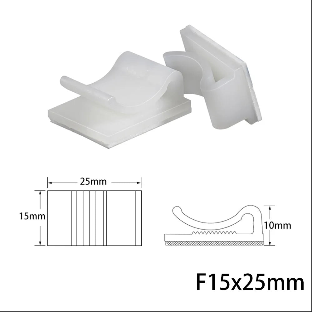 10er Set Kabel Organizer Clips für sauberen Desktop: Maus, Kopfhörer, USB