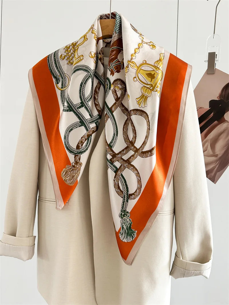 Vielseitiger Seidenschal für Damen aus Tussah-Seide-Yabubest - Home & More