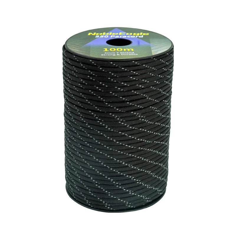 Reflektierendes 7-Strang Paracord 4mm 550LB Fallschirmseil für Outdoor