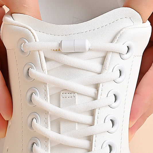 Elastische Schnürsenkel ohne Binden mit Metallverschluss für Sneakers
