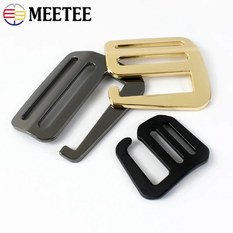 Metall G-Haken Schnalle 19-38 mm für Tasche Gürtel mit Tri Glide Slider
