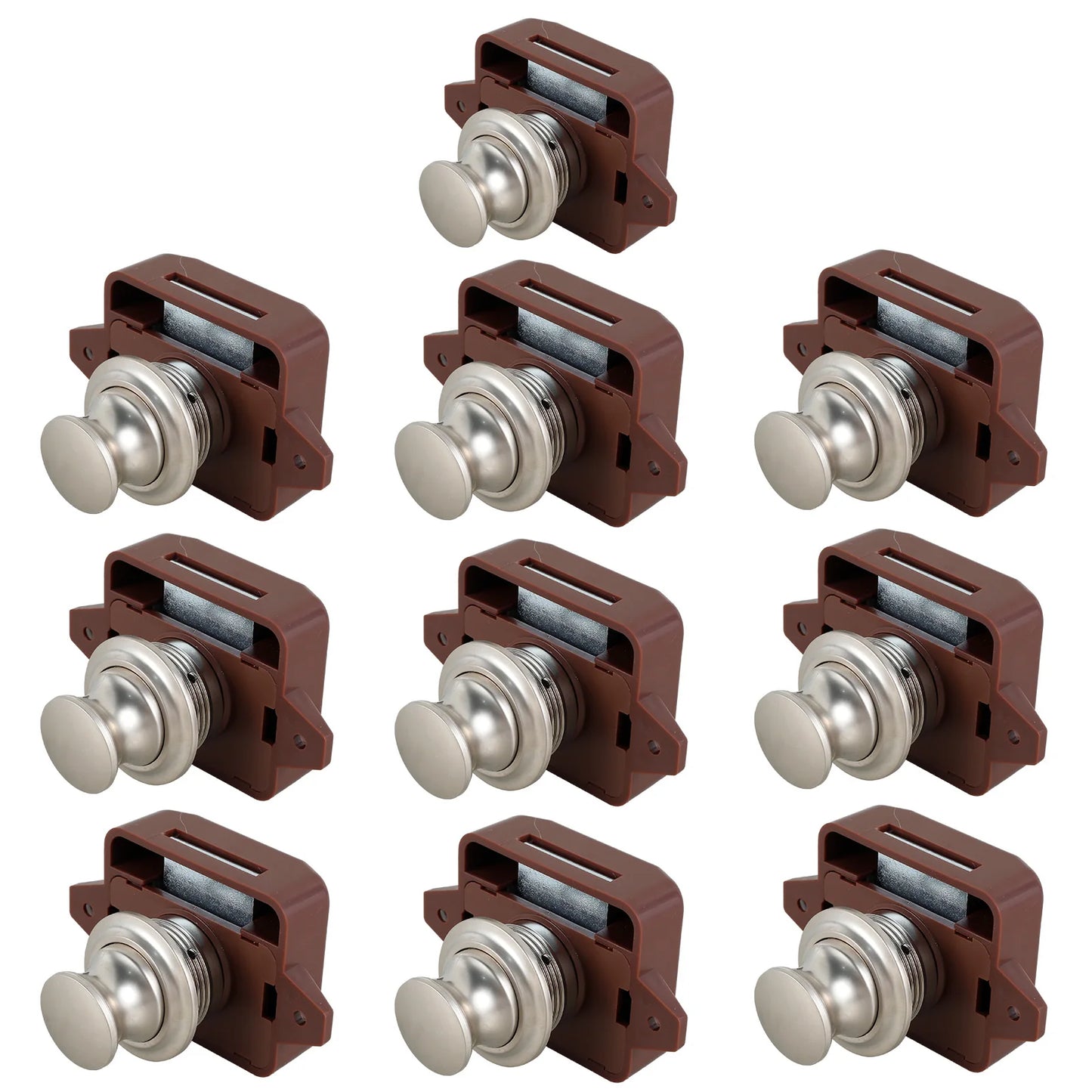 5/10x Push-Lock Drückverschluss 20/26mm für Wohnmobil Auto Schrank Schublade