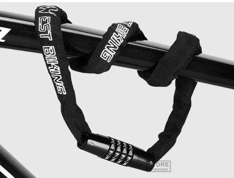 Langlebiges Fahrrad Kettenschloss mit 4 Stelligem Zahlencode