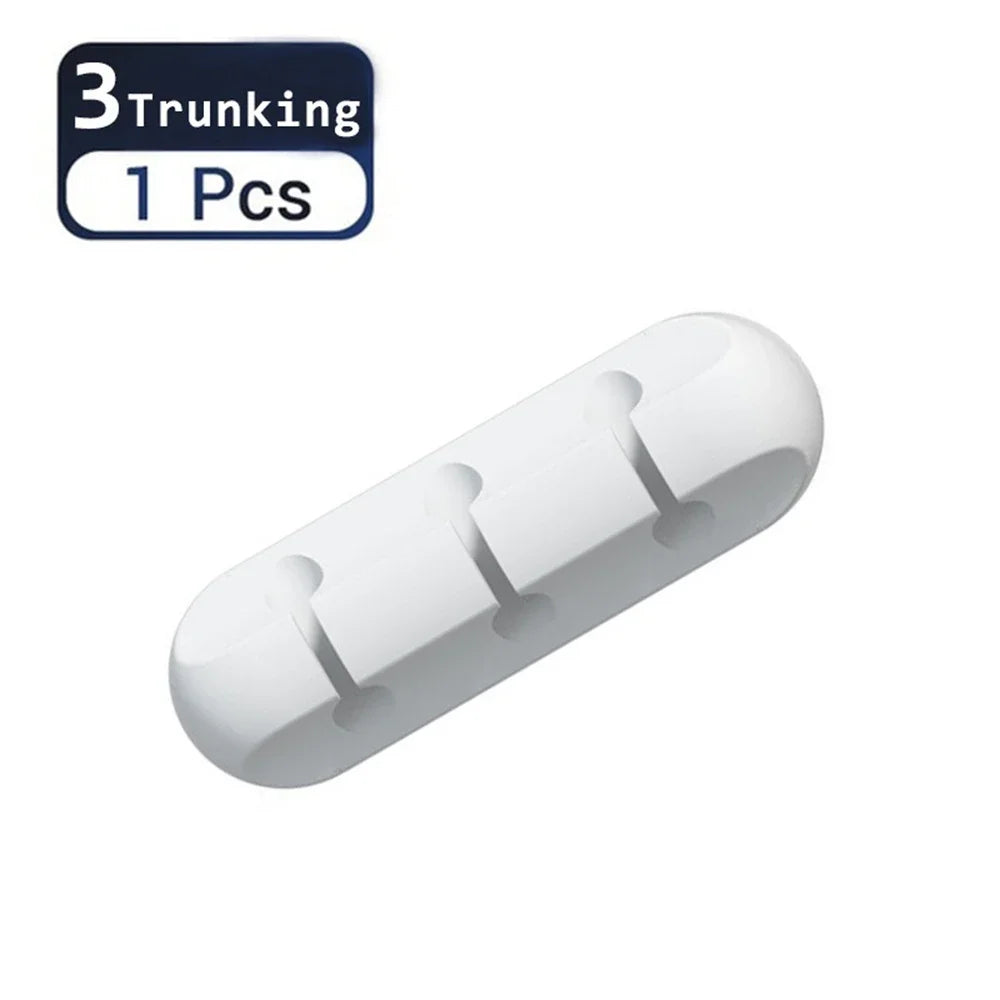 3er-Pack selbstklebende Silikon Kabelclips für USB und Desktop Kabel