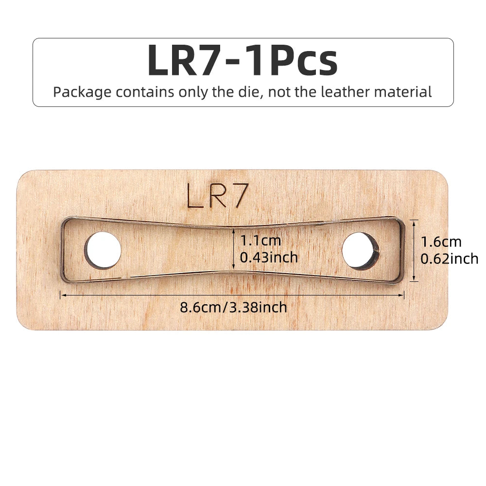 Leder Stanzform Set Reißverschluss Abzieher für Lederhandwerk