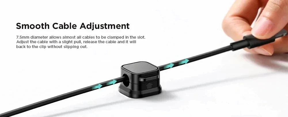 Magnetischer Kabelclip selbstklebend Kabelhalter Kabel-Organizer Büro-Yabubest - Home & More