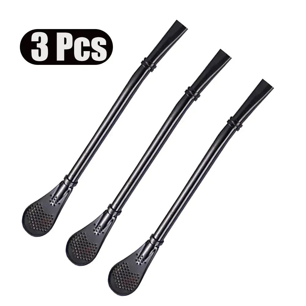 Bunte wiederverwendbare Edelstahl Trinkhalme mit integriertem Filter