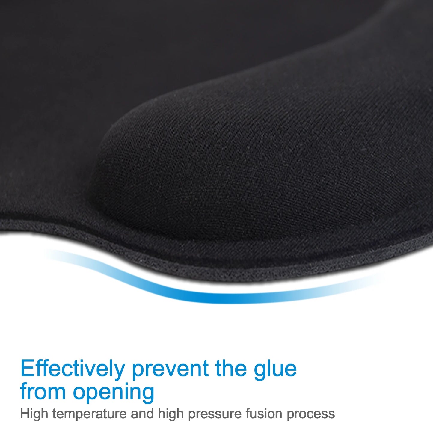 Ergonomisches Mauspad mit Memory Foam Handgelenkstütze rutschfeste Gummibasis