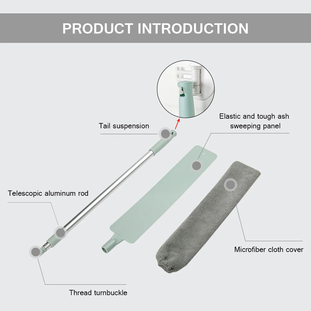 Lange Spalten Staubbürste Mikrofaser Teleskop Haushalt Fenster