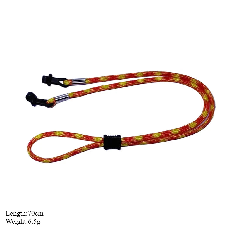 Verstellbare Sport Sonnenbrillenkette 70cm Unisex Outdoor Wandern