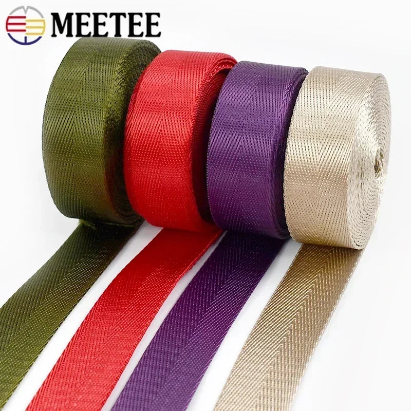 10 m Nylon-Gurtband 25 mm breit, vielseitiges Rucksack- und Taschenband - Yabubest - Home & More