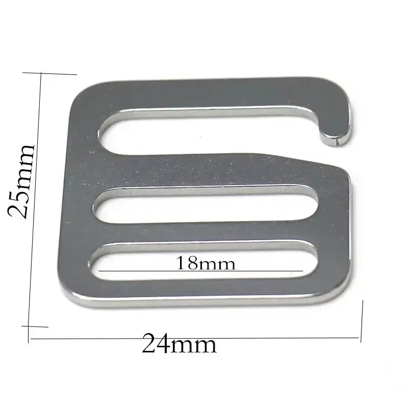 Edelstahl G Haken Schnallen 4/10 Stk. für Hundehalsband, Tasche, Gurtband